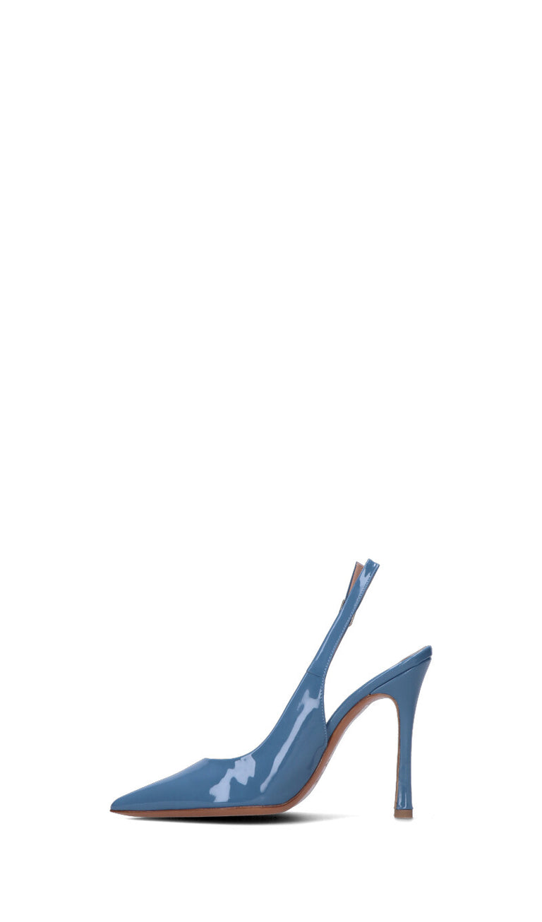 ENZO DI MARTINO Slingback donna blu in pelle