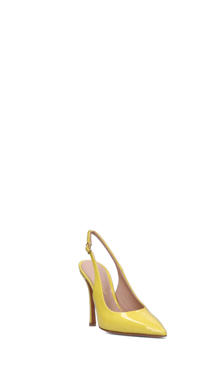 ENZO DI MARTINO Slingback donna gialla in pelle