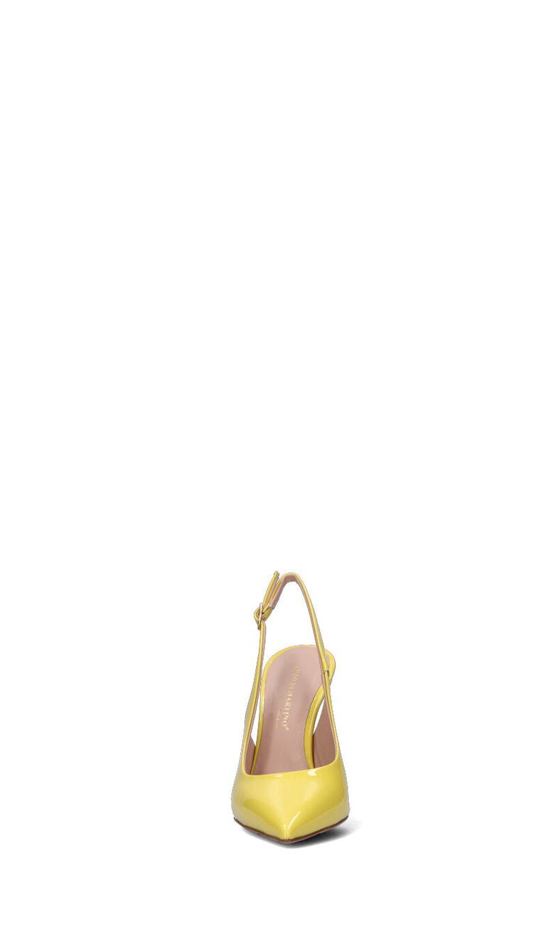 ENZO DI MARTINO Slingback donna gialla in pelle