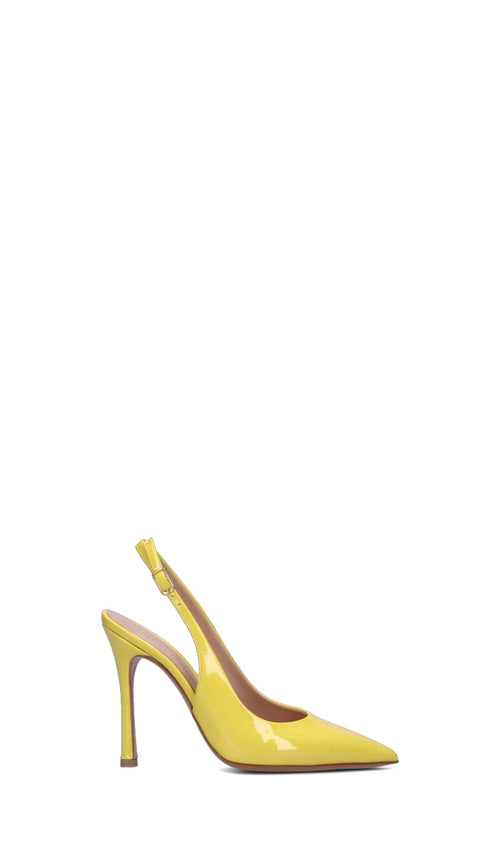 ENZO DI MARTINO Slingback donna gialla in pelle