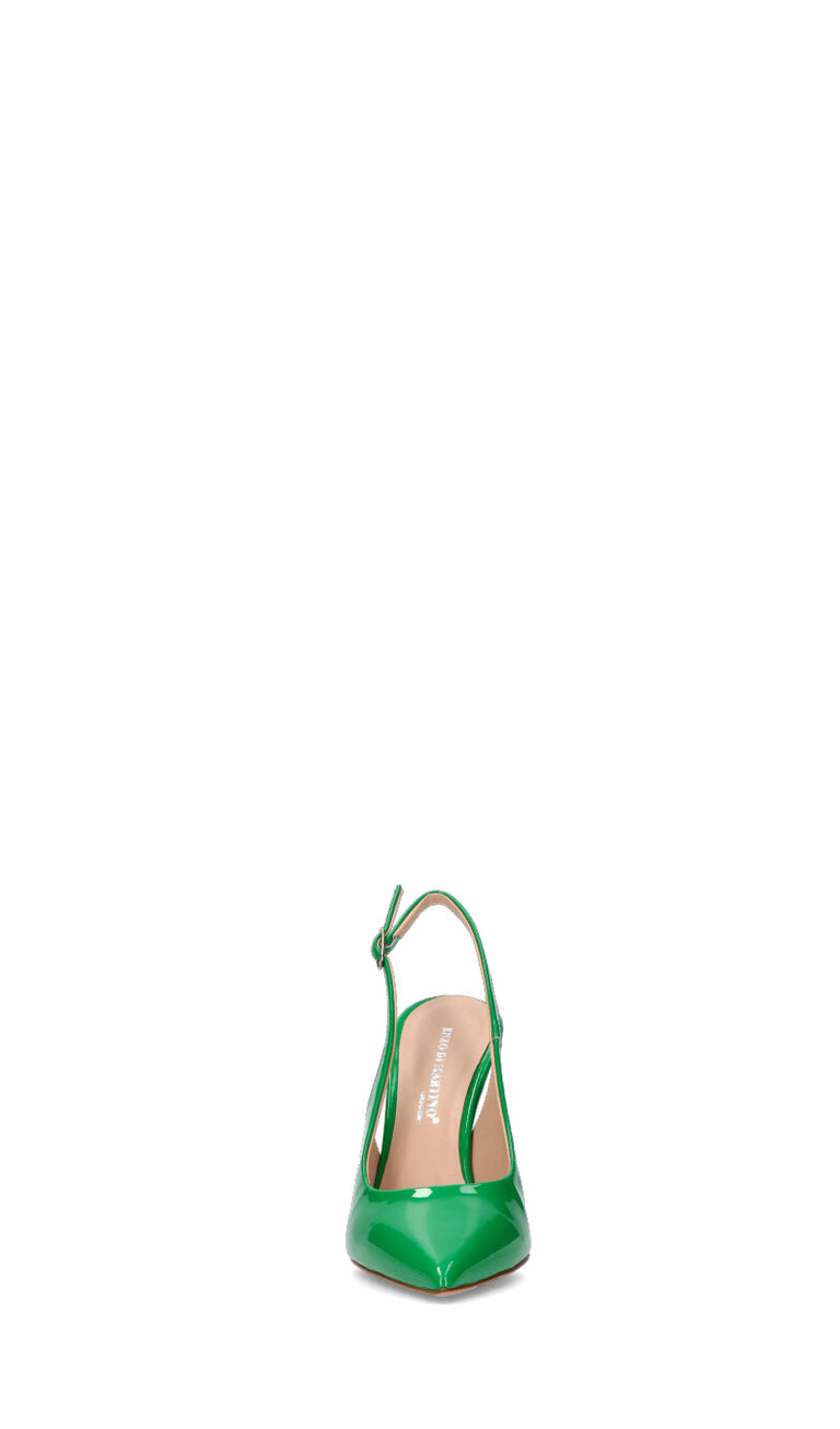 ENZO DI MARTINO Slingback donna verde in pelle