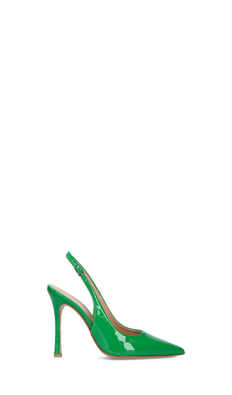 ENZO DI MARTINO Slingback donna verde in pelle