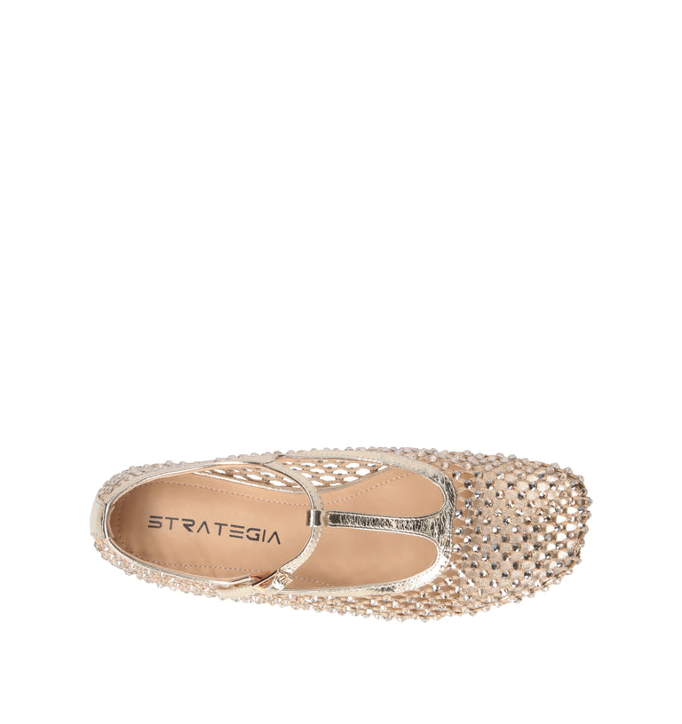 STRATEGIA Ballerina donna platino