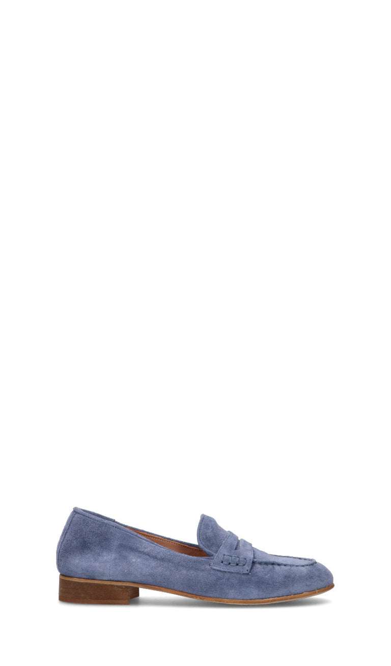 RABARBARO  Mocassino donna jeans in suede