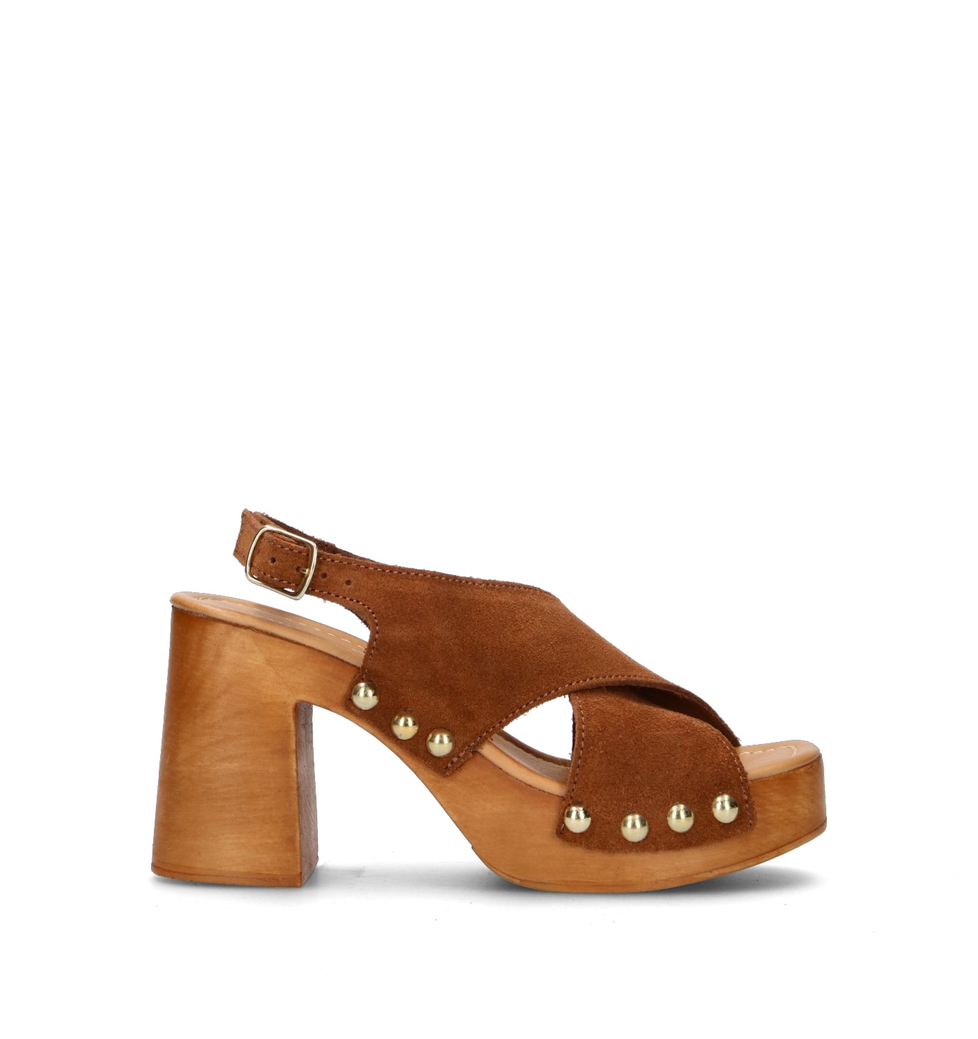 RABARBARO Sandalo donna cuoio in suede