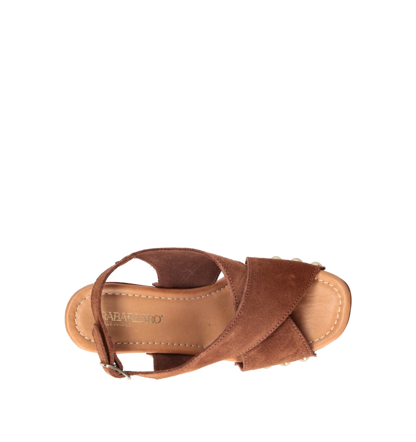 RABARBARO Sandalo donna cuoio in suede