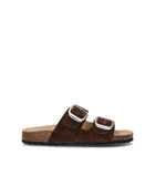 RABARBARO Ciabatta donna testa di moro in suede