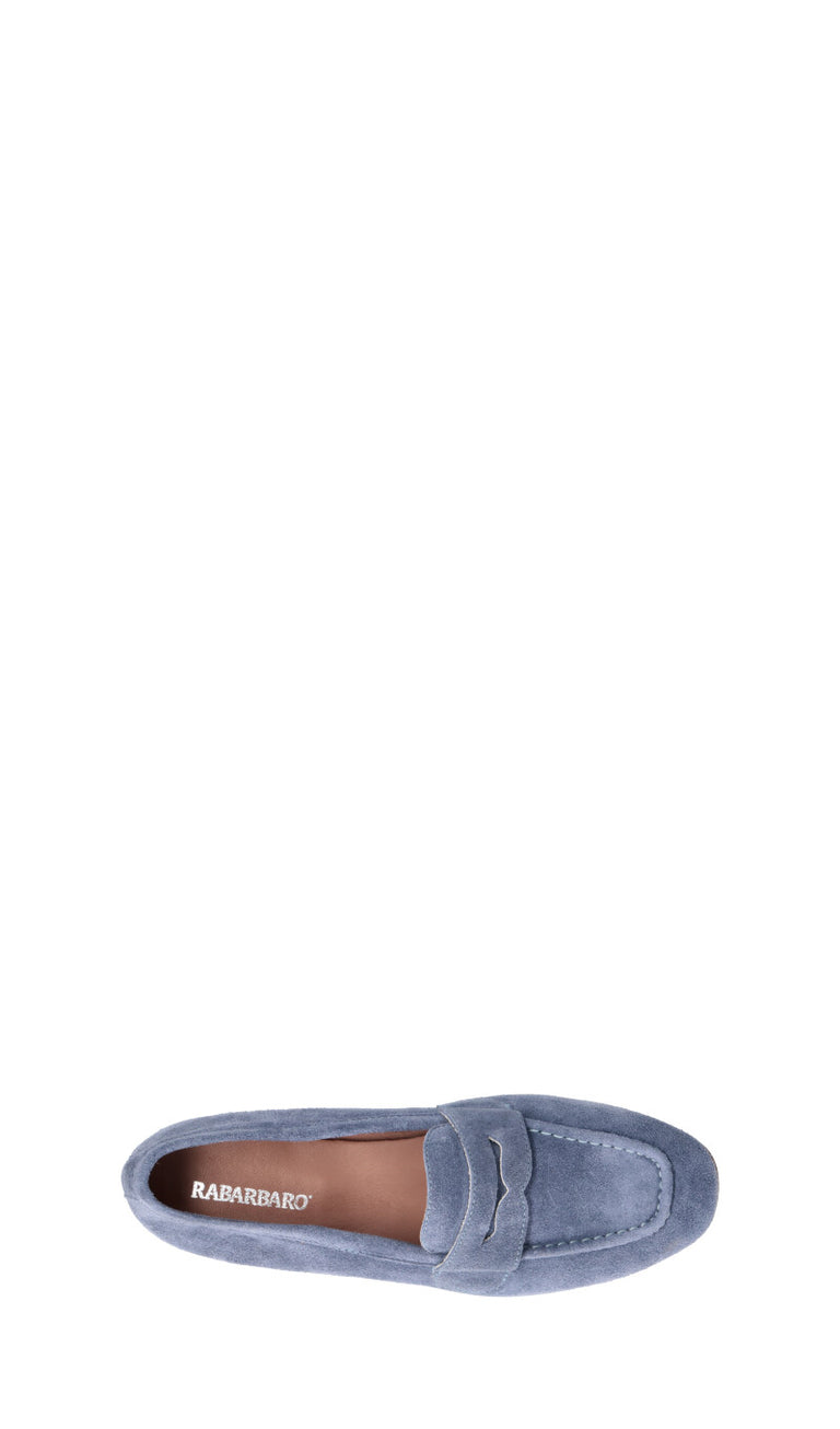 RABARBARO  Mocassino donna jeans in suede