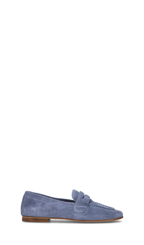 RABARBARO  Mocassino donna jeans in suede