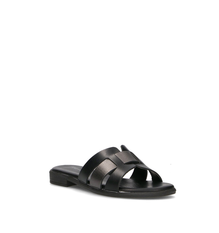 RABARBARO Ciabatta donna nera