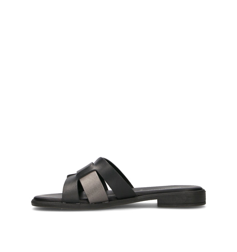 RABARBARO Ciabatta donna nera