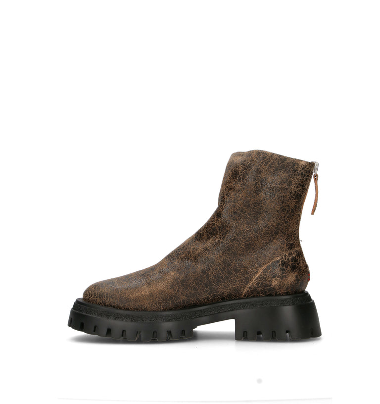 HALMANERA Tronchetto donna marrone in pelle