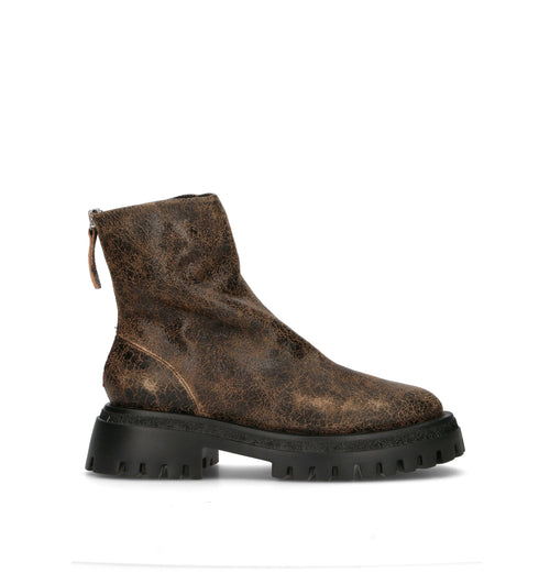 HALMANERA Tronchetto donna marrone in pelle