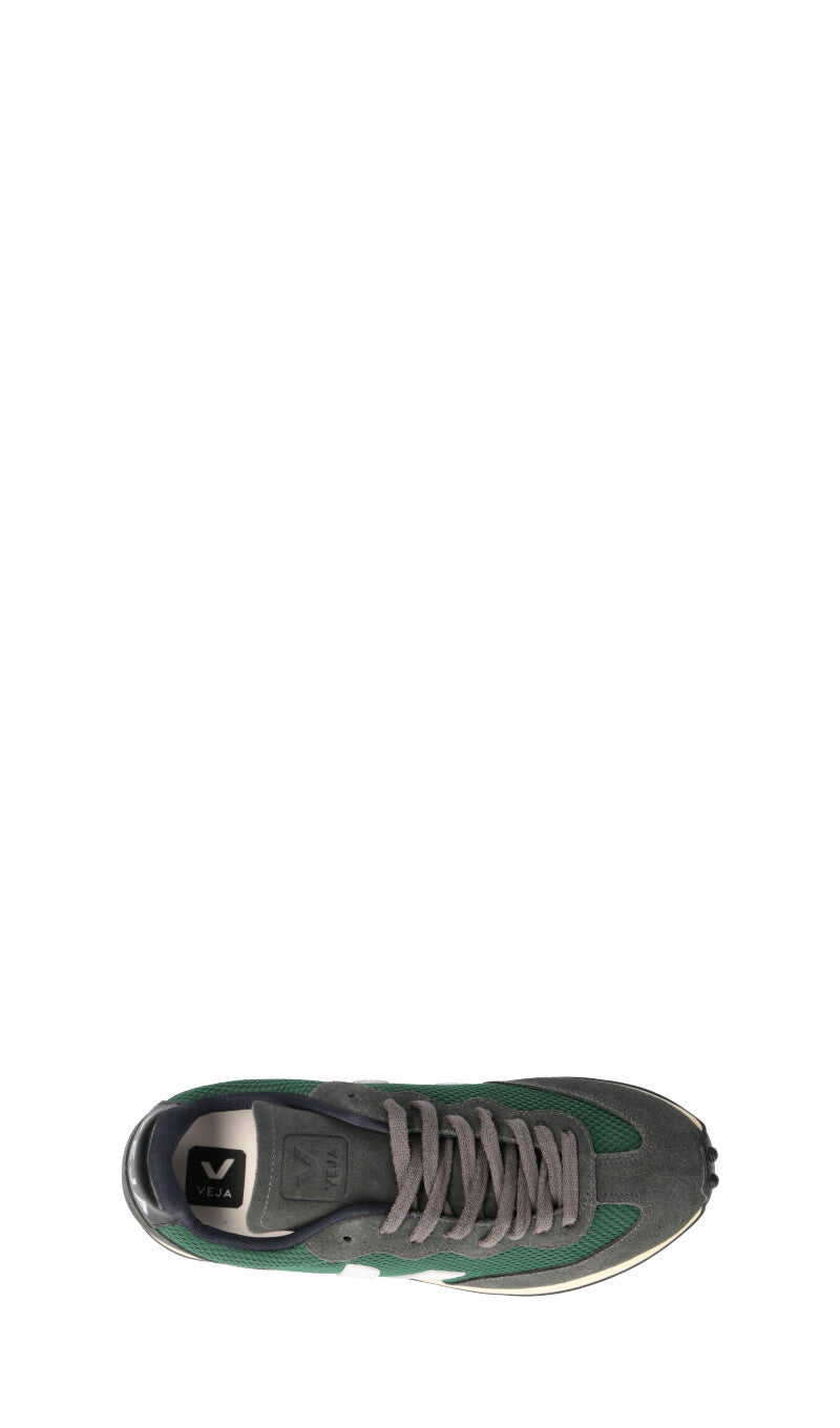 VEJA Sneaker uomo grigia/verde in pelle