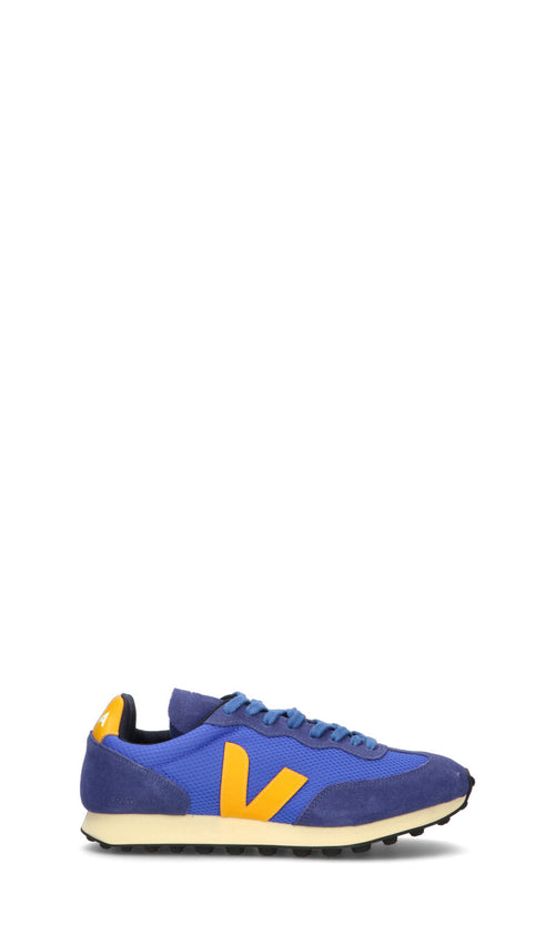 VEJA Sneaker uomo blu/gialla in pelle