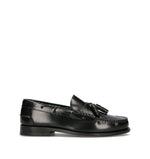 SAXONE Mocassino uomo nero in pelle