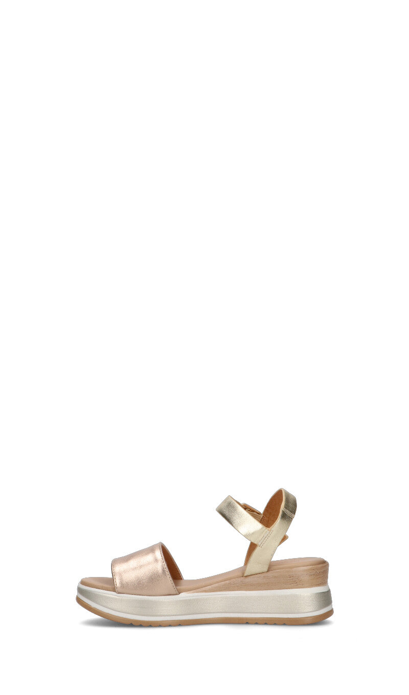 ROBERTA GINEPRI Sandalo donna platino in pelle
