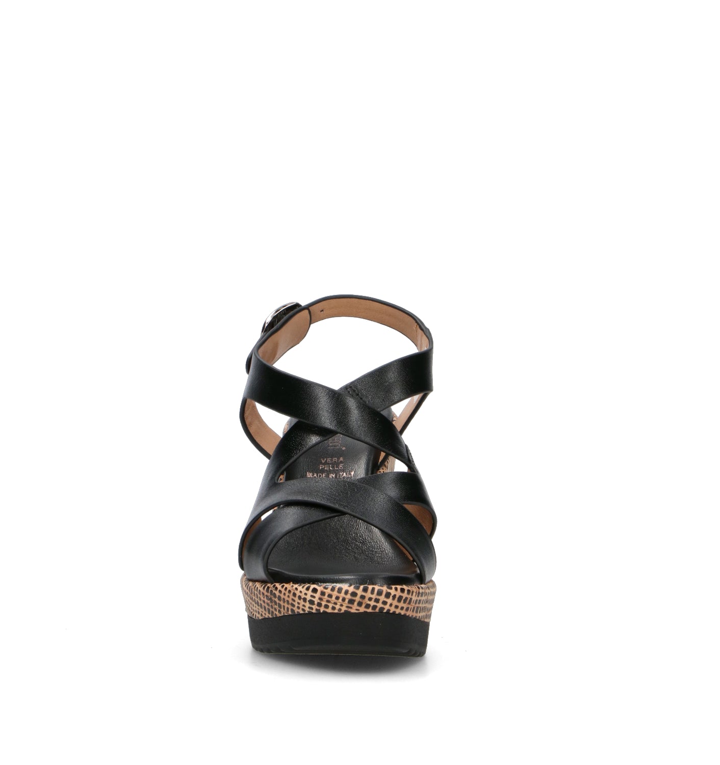 ROBERTA GINEPRI Sandalo donna nero in pelle