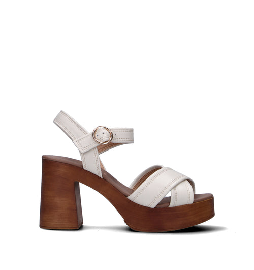 ROBERTA GINEPRI Sandalo donna bianco in pelle
