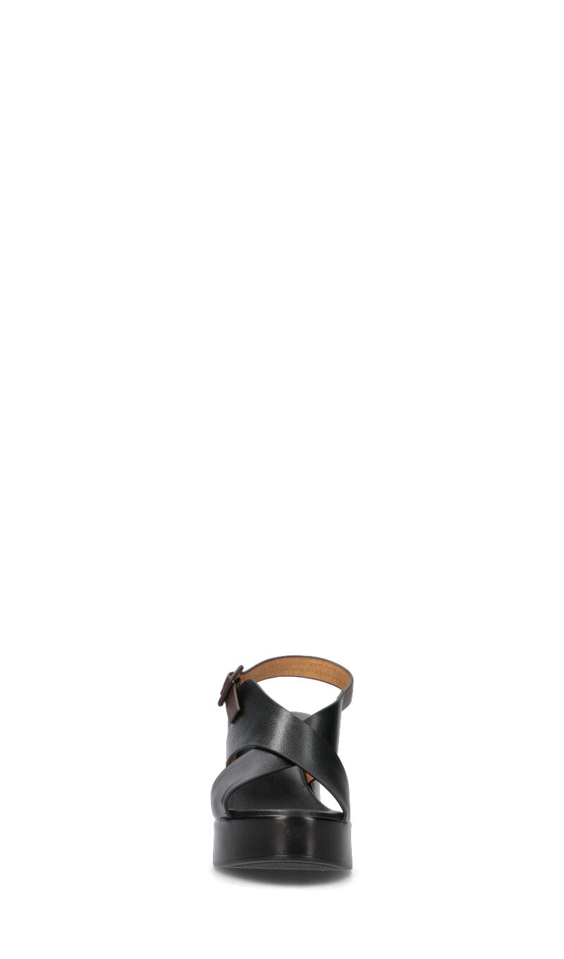 ROBERTA GINEPRI Sandalo donna nero in pelle