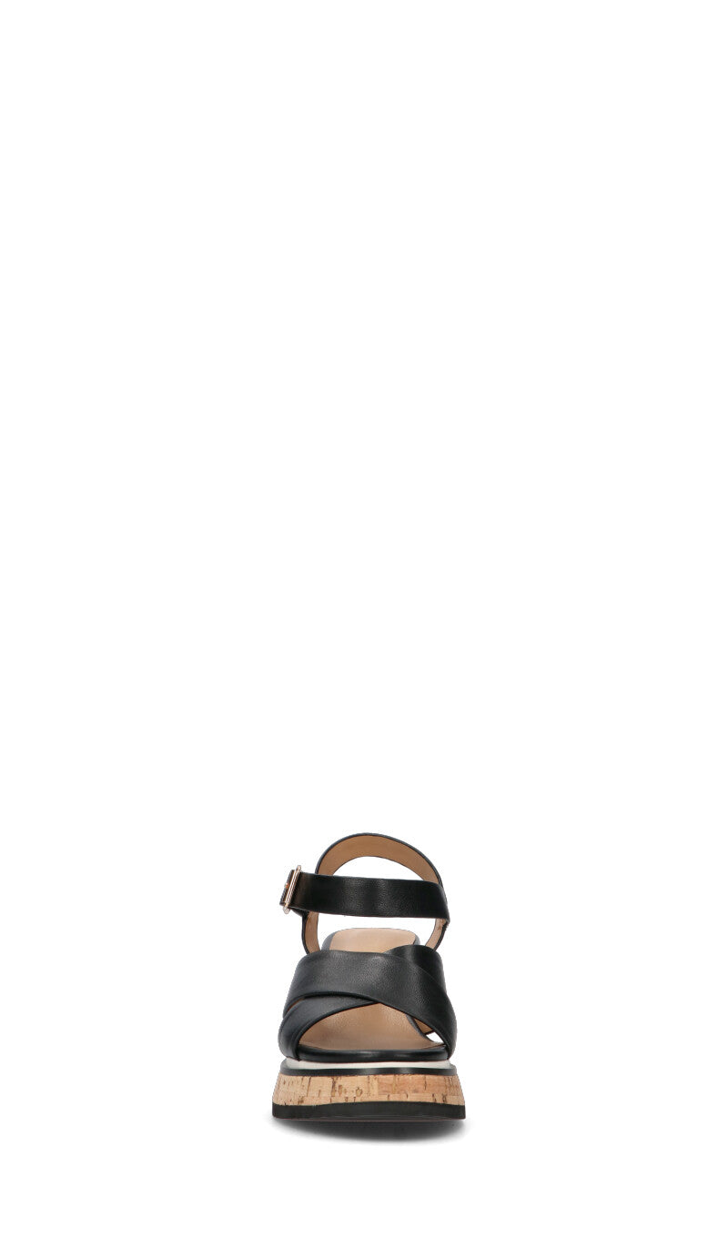 ROBERTA GINEPRI Sandalo donna nero in pelle