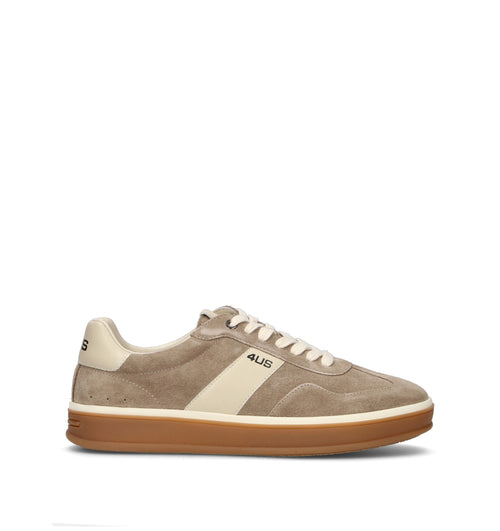 PACIOTTI 4US Sneaker uomo khaki in suede