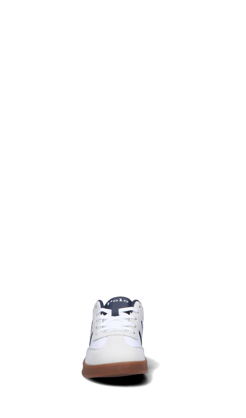 RALPH LAUREN Sneaker ragazzo bianca/blu