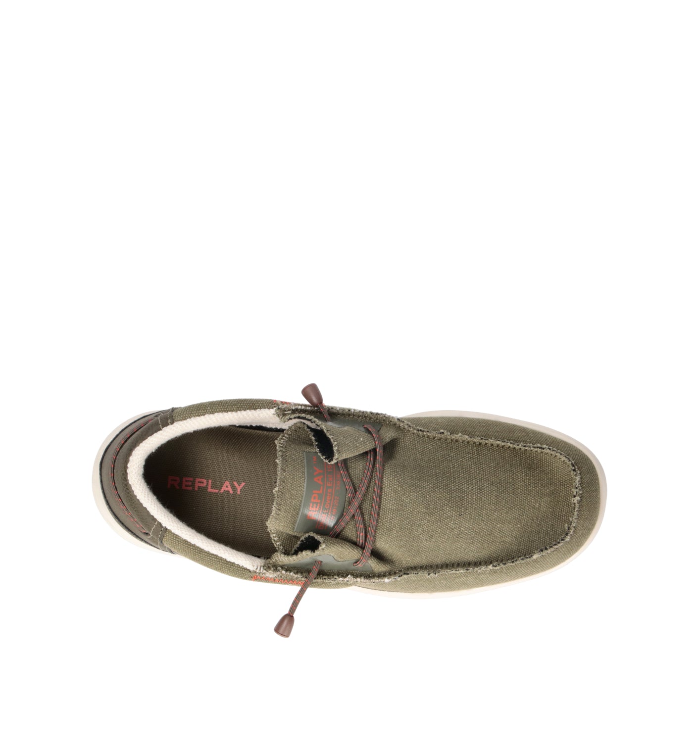 REPLAY Mocassino uomo militare
