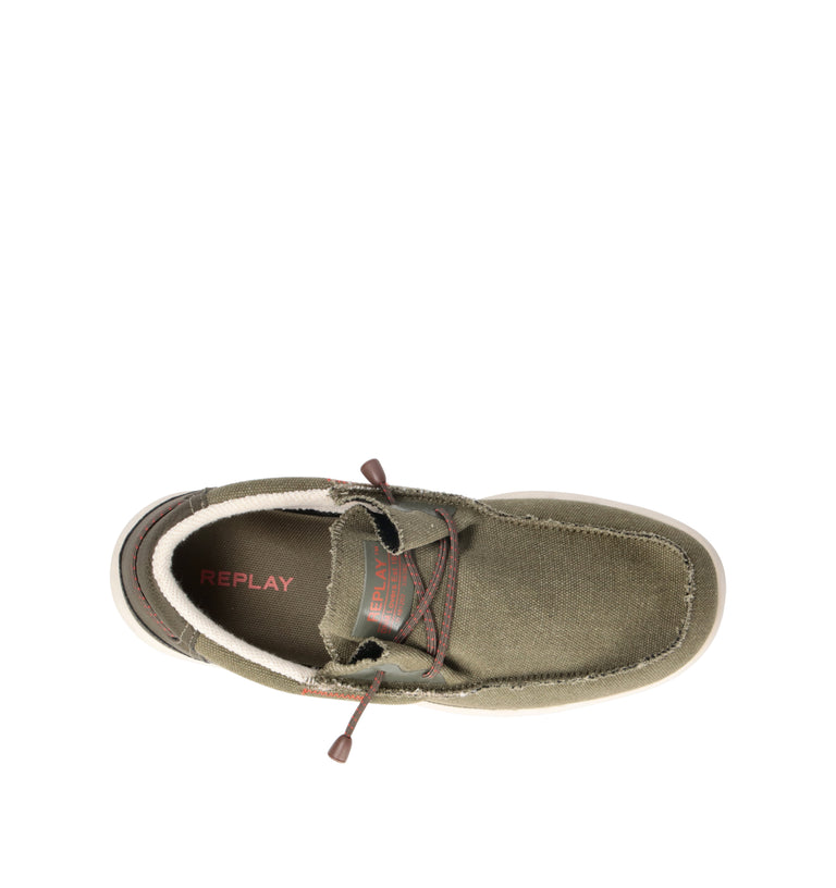 REPLAY Mocassino uomo militare