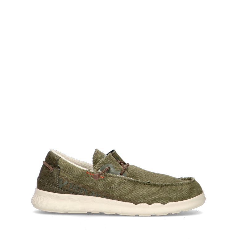REPLAY Mocassino uomo militare