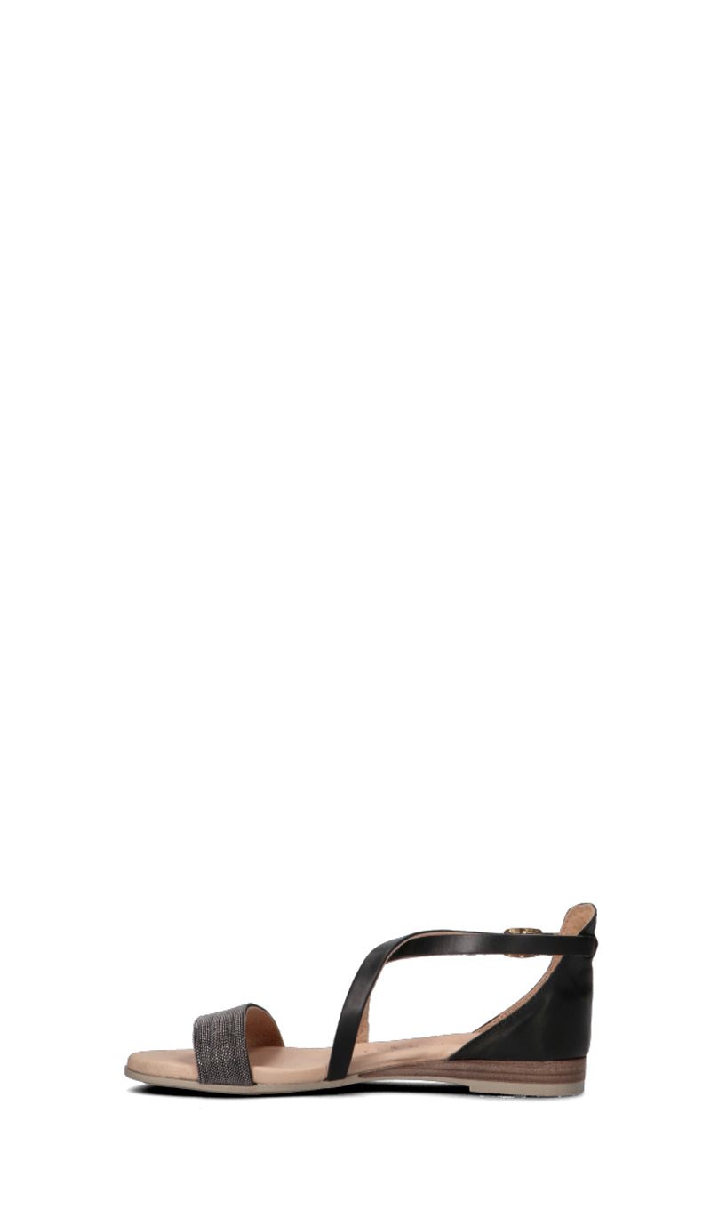 OLIVIA POSTER Sandalo donna nero/grigio in pelle