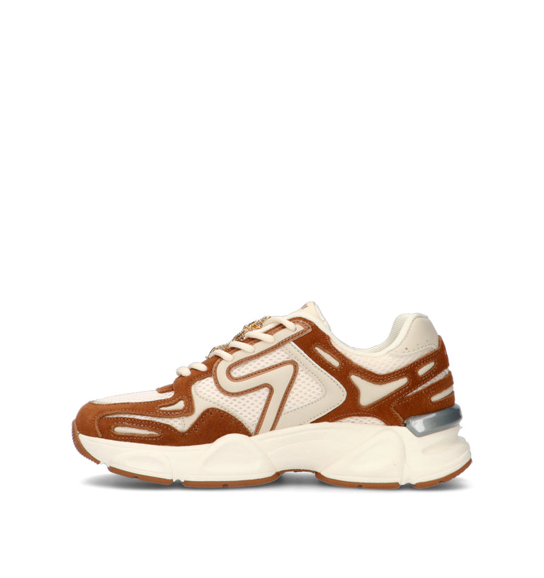 REPLAY Sneaker donna bianca/marrone
