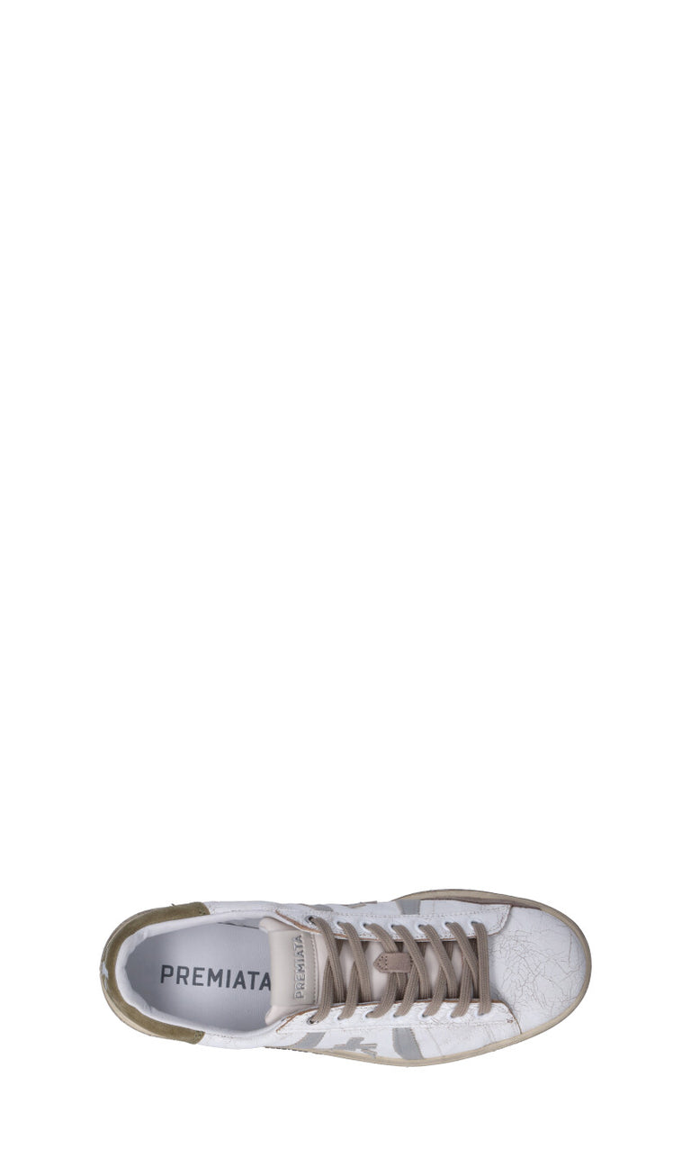 PREMIATA Sneaker uomo bianca/marrone in pelle – Quellogiusto