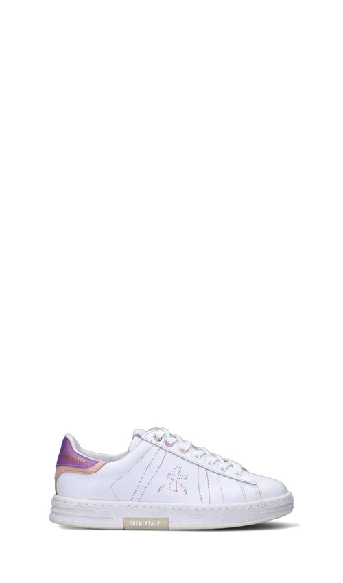 PREMIATA Sneaker donna bianca/rosa in pelle