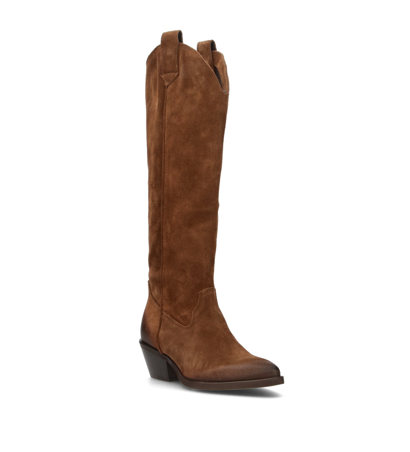 REBECCA VAN DIK Stivale donna marrone in suede