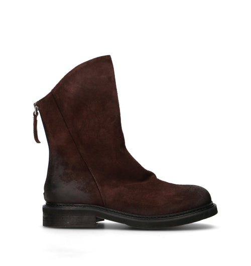 REBECCA VAN DIK Tronchetto donna marrone in suede