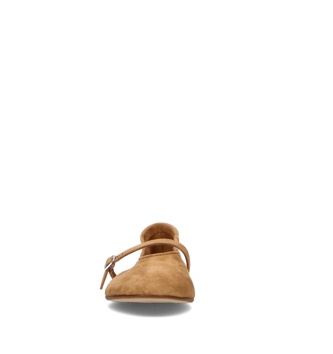 REBECCA VAN DIK Ballerina donna marrone in suede