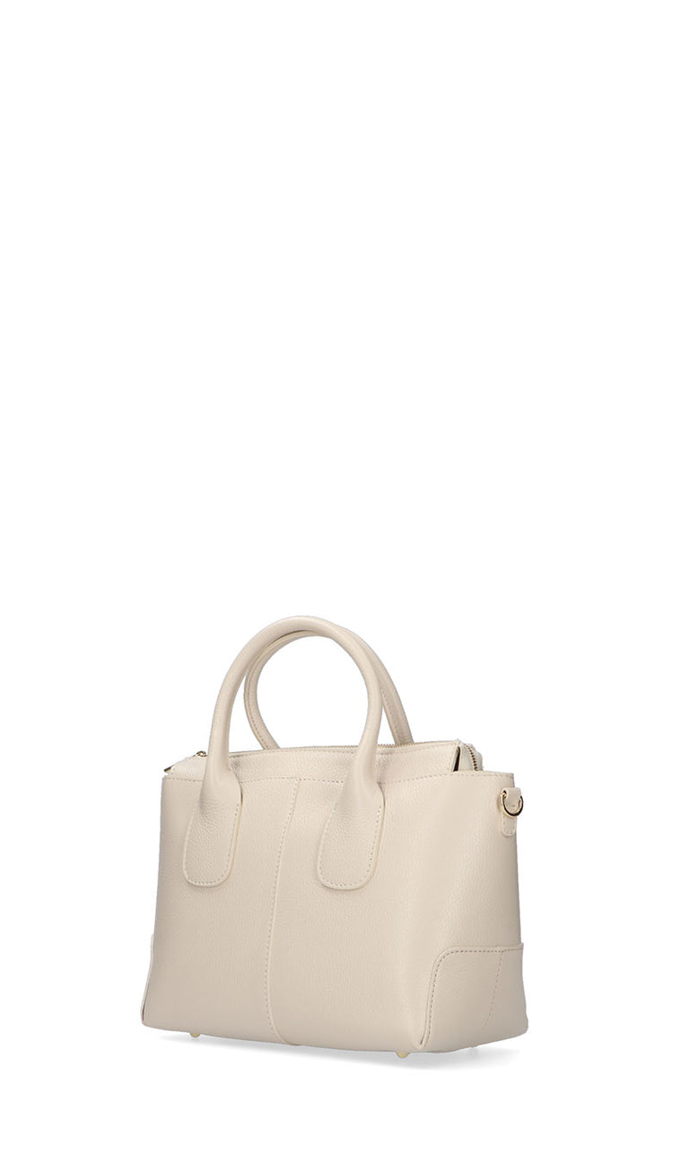 REBECCA VAN DIK Borsa donna beige in pelle