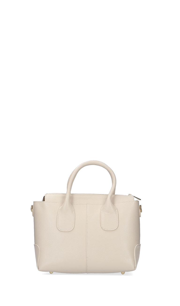 REBECCA VAN DIK Borsa donna beige in pelle