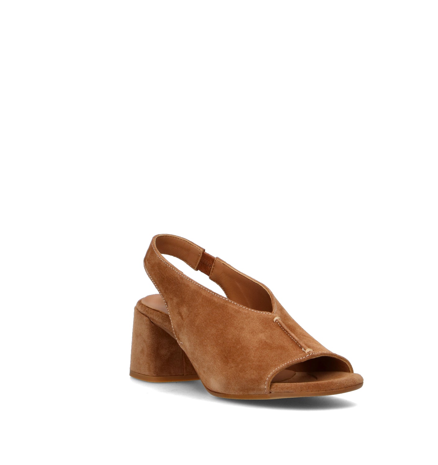 REBECCA VAN DIK Sandalo donna marrone in suede