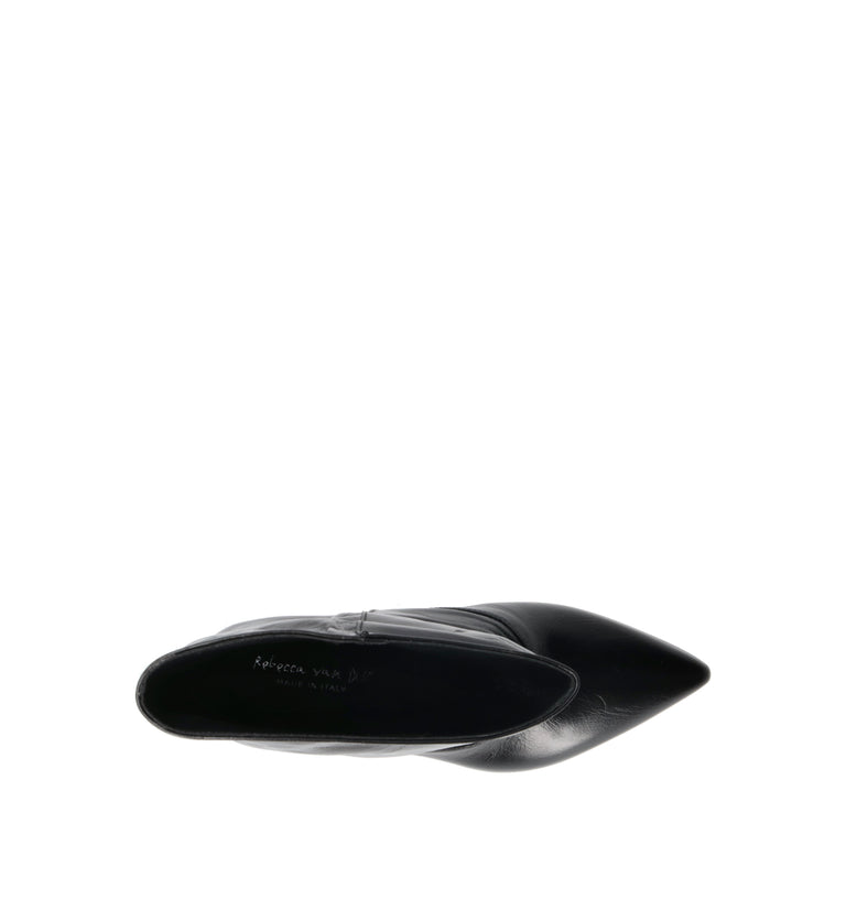 REBECCA VAN DIK Tronchetto donna nero in pelle