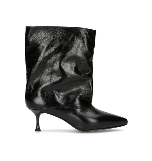 REBECCA VAN DIK Tronchetto donna nero in pelle