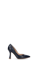 REBECCA VAN DIK Décolleté donna blu in pelle