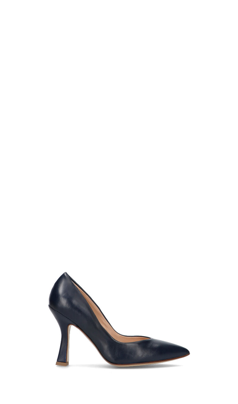 REBECCA VAN DIK Décolleté donna blu in pelle