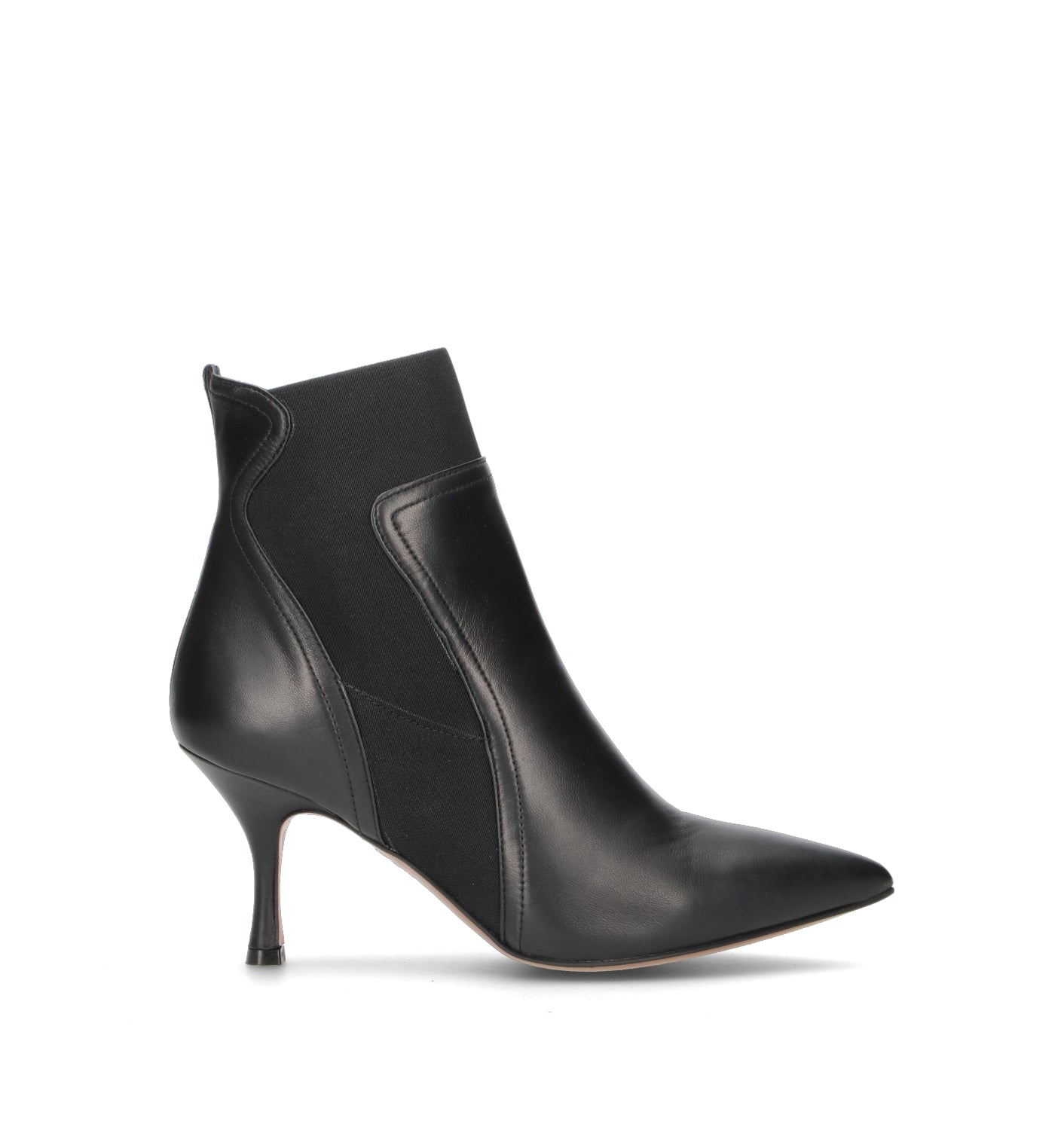 REBECCA VAN DIK Tronchetto donna nero in pelle