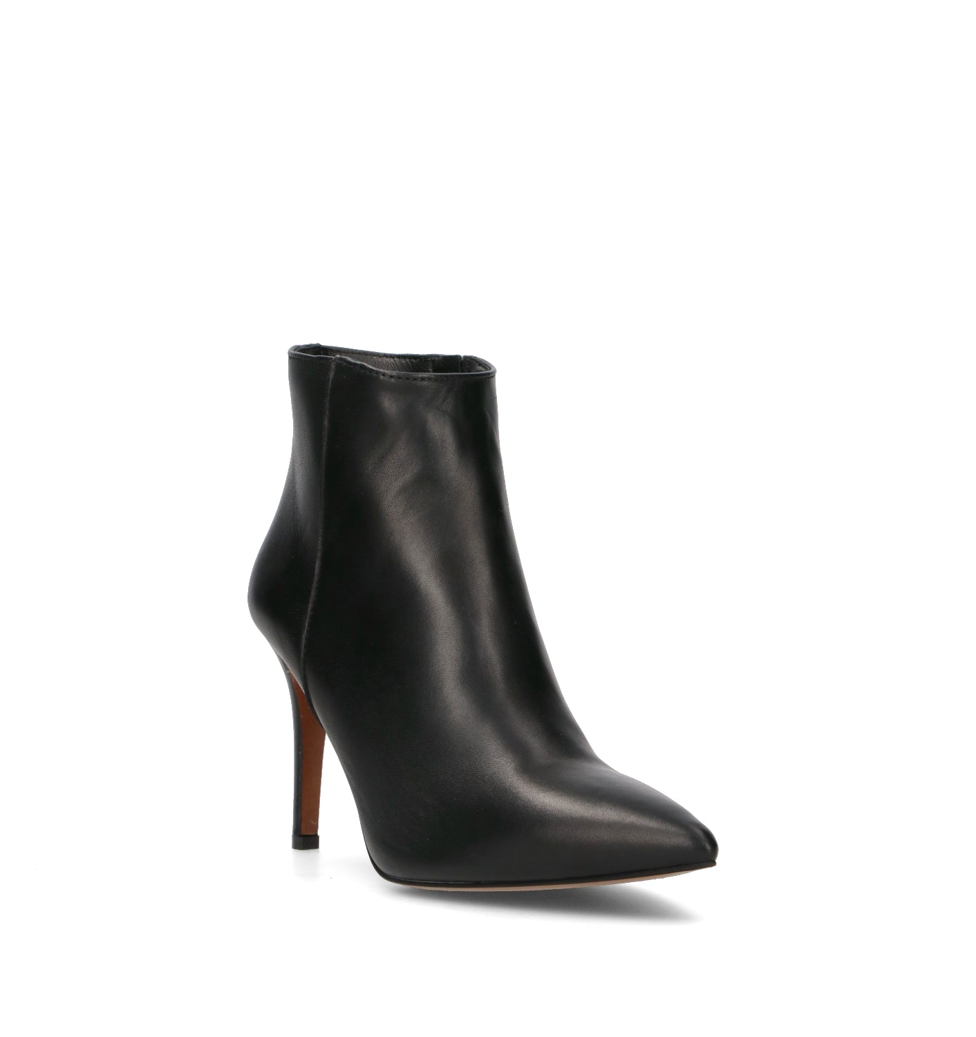 REBECCA VAN DIK Tronchetto donna nero in pelle