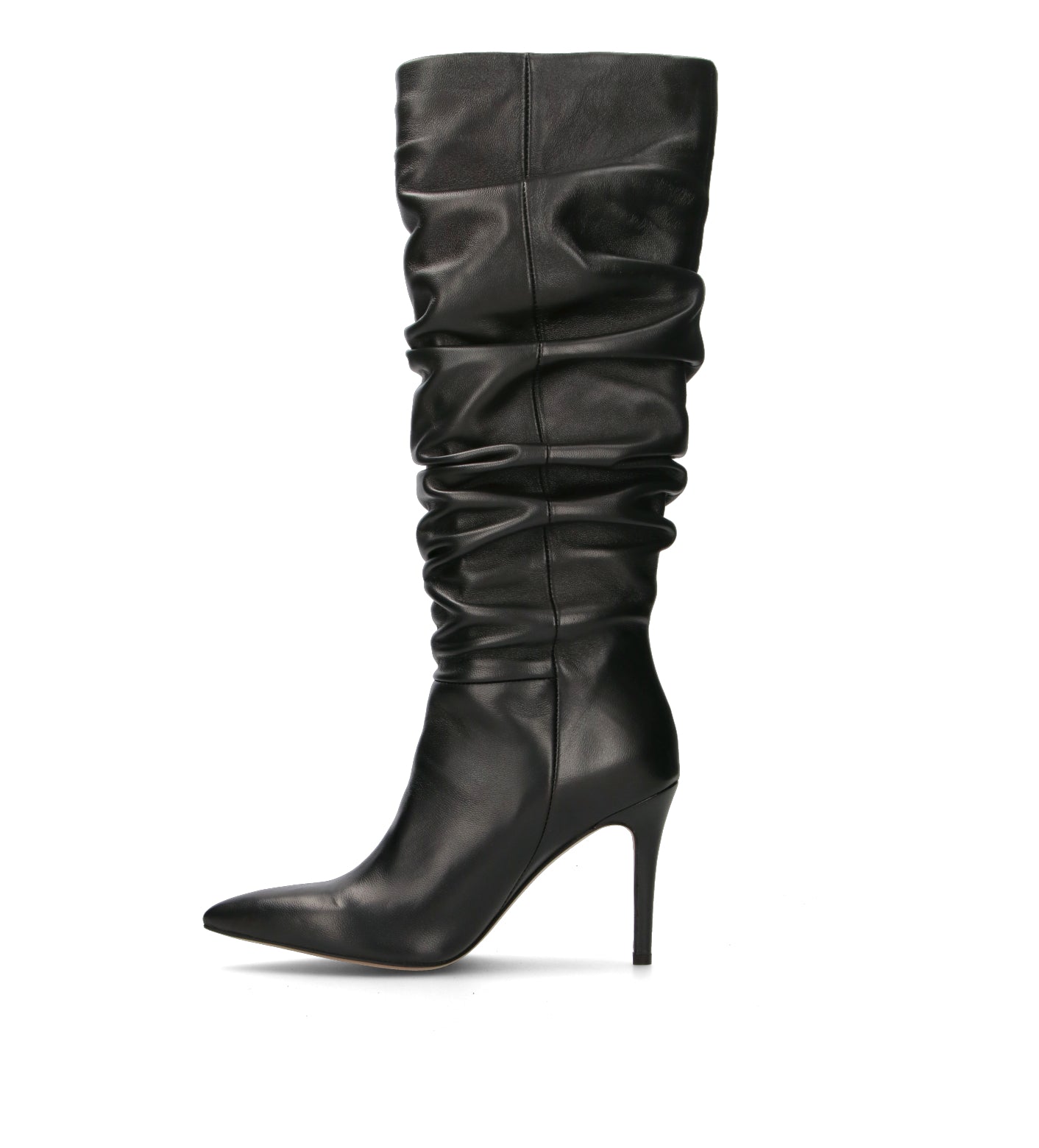 REBECCA VAN DIK Stivale donna nero in pelle.