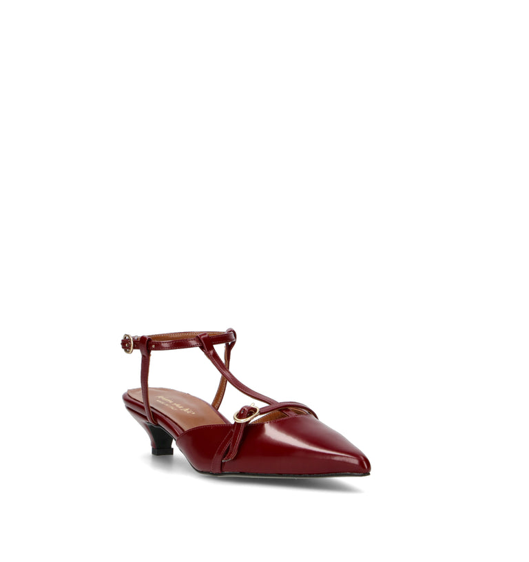 REBECCA VAN DIK Slingback donna bordeaux