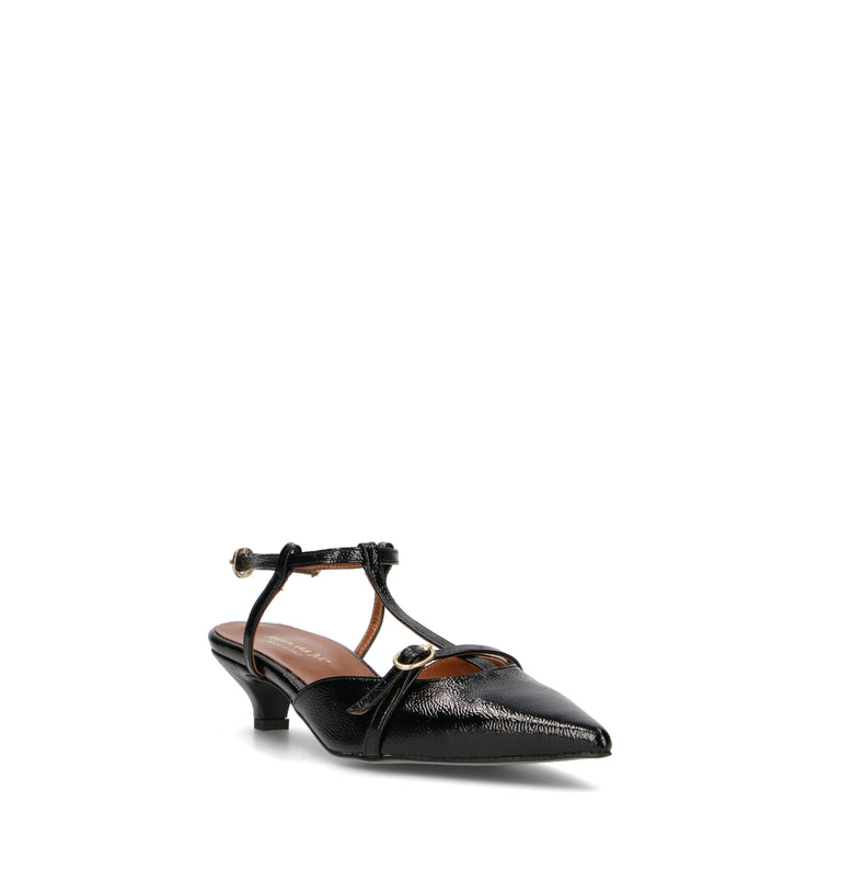 REBECCA VAN DIK Slingback donna nera