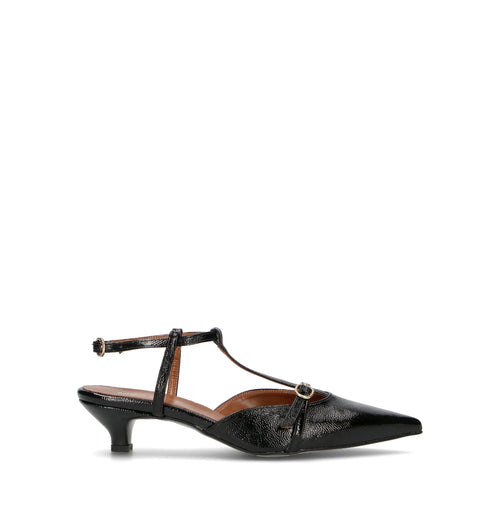 REBECCA VAN DIK Slingback donna nera